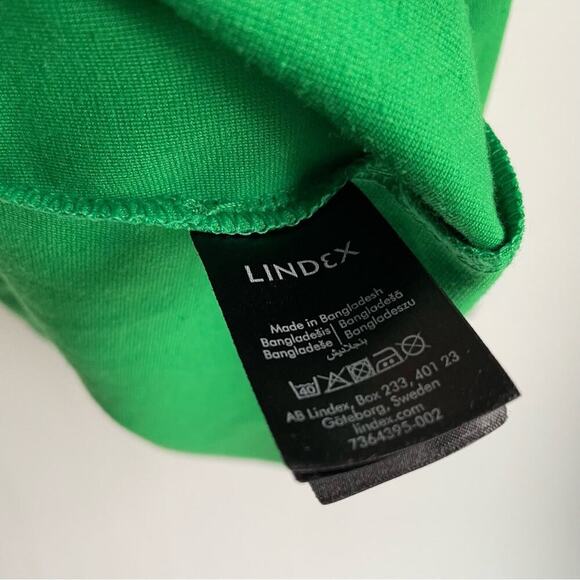 Lindex Holly & Whyte green above elbow length sleeve fit and flare back zip XS - Picture 9 of 9